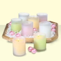 Mixed colour candle