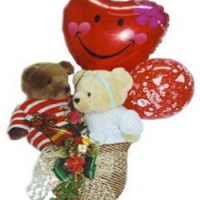 couple bear balloon