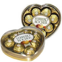 2 heart ferrero chocolate