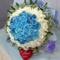 99 Roses ( 50 Blue 49 White )